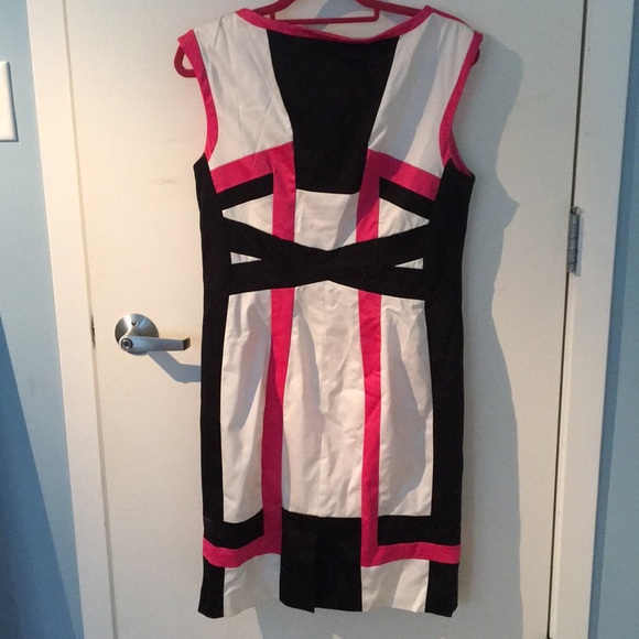 Alfani color block dress size 8 with stretch - Picture 5 of 7